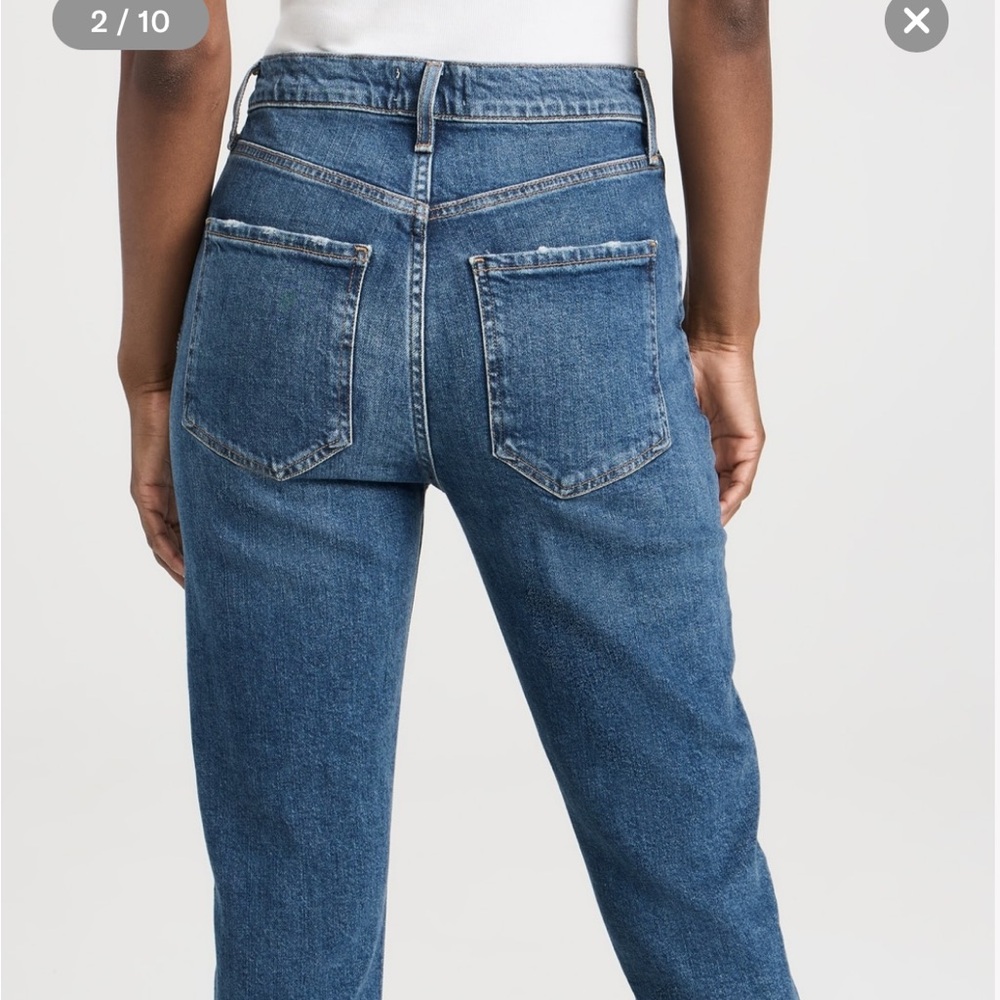 Agolde Riley Long High Rise Straight Jeans - Picture 6 of 8